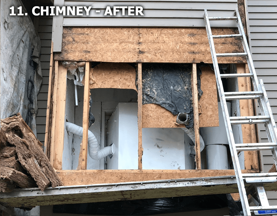 chimney after